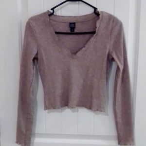Tan long sleeve top
